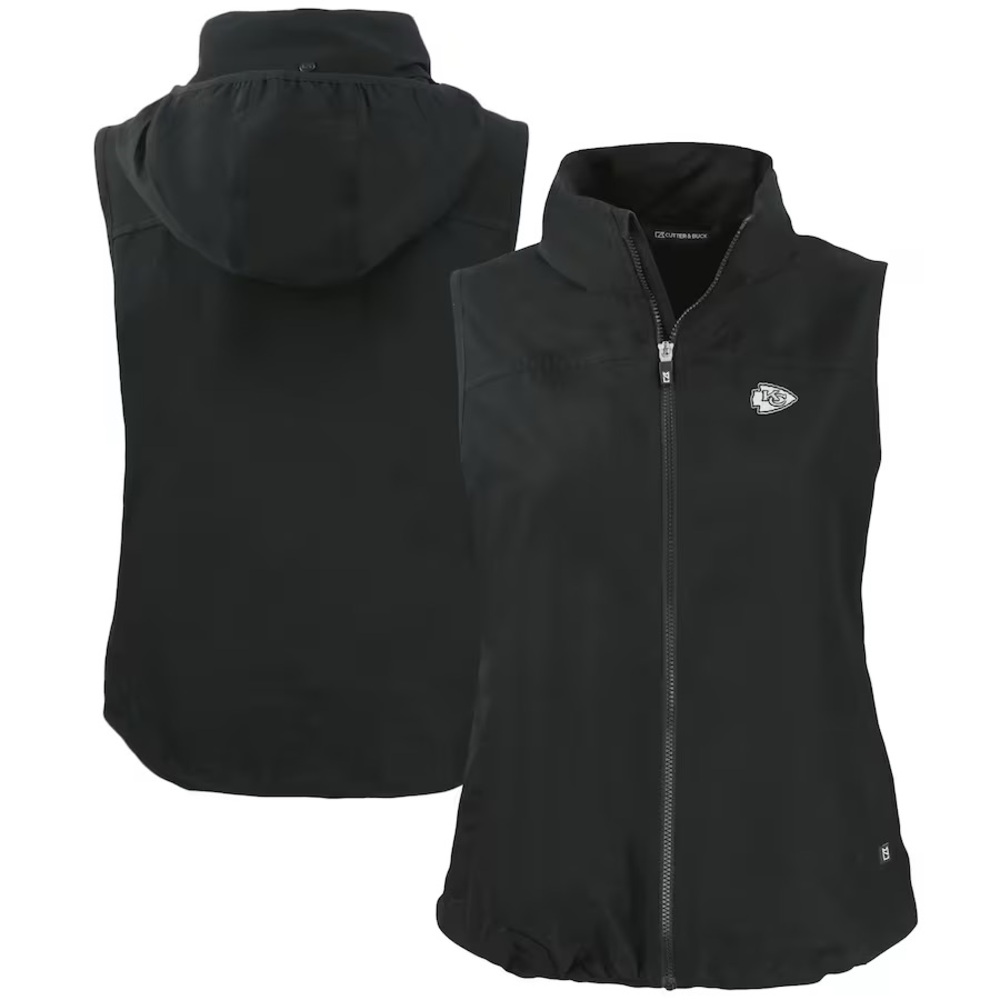 NWOT Kansas City Chiefs vest with hood, women’s small